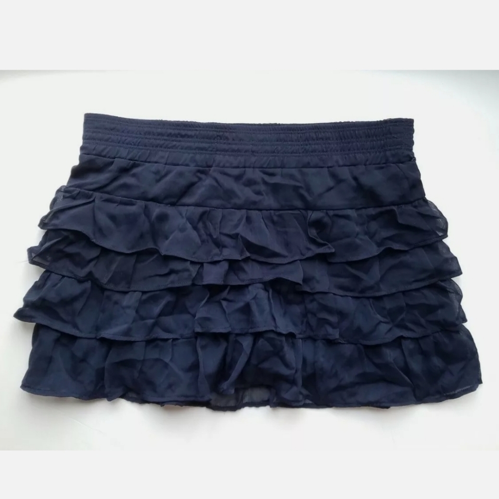 Zenana Outfitters Tiered Layered Chiffon Ruffle Skirt